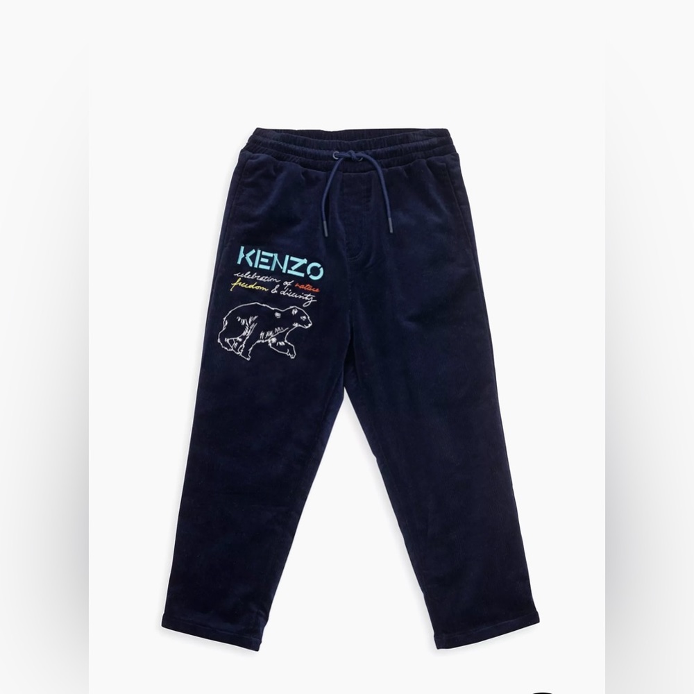 Kenzo Little Boy's  Embroidered Corduroy Pants